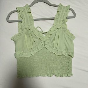 Green top shop top